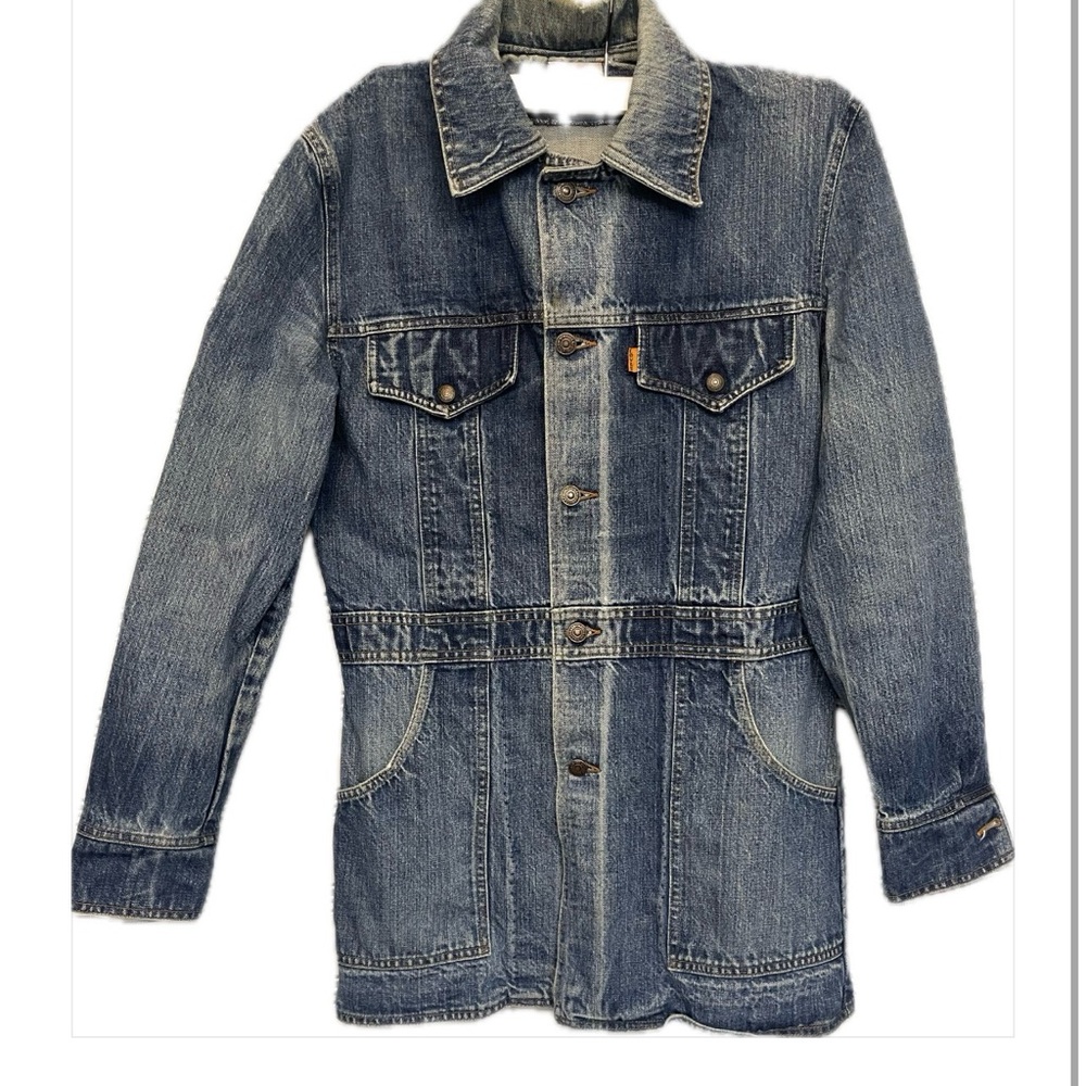 Orange tab Levi's Blue Denim Chore Coat